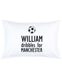 Personalized Football with custom text and name printed pillowcase covers